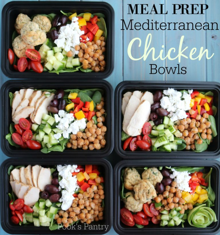 Mediterranean Chicken Meal Prep Bowls Recipe Easy 