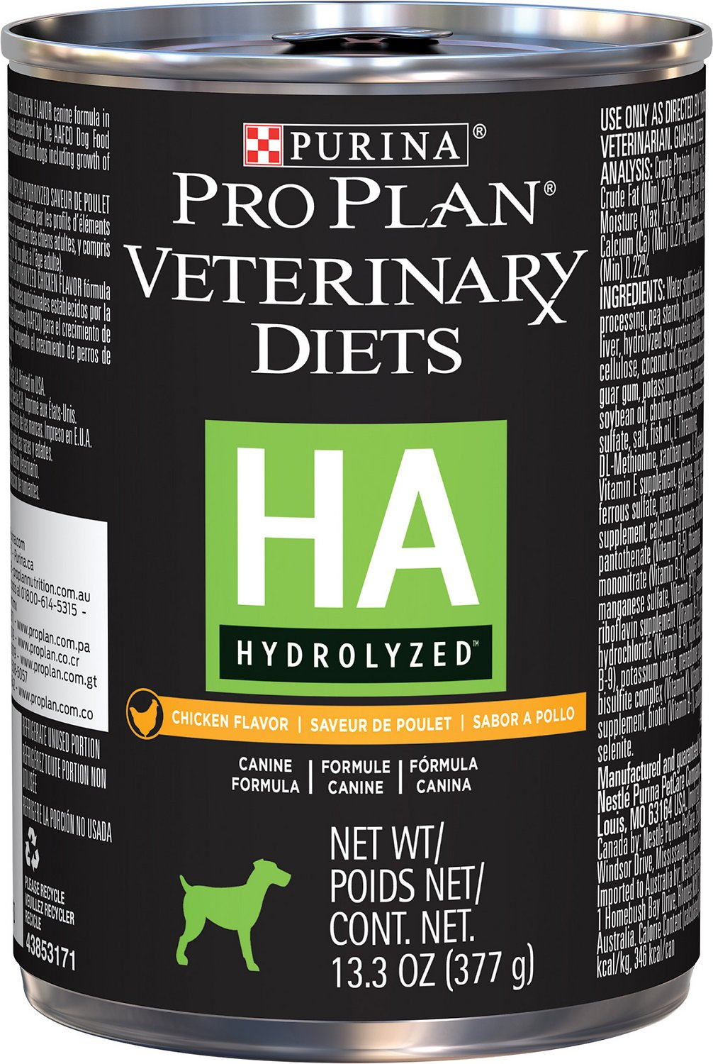 PURINA PRO PLAN VETERINARY DIETS HA Hydrolyzed Formula 