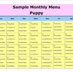 Sample Menu Totally Raw Natural Dog Food Dog Raw Diet