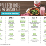 Shake Menu Once A Day Herbalife Meal Plan Herbalife