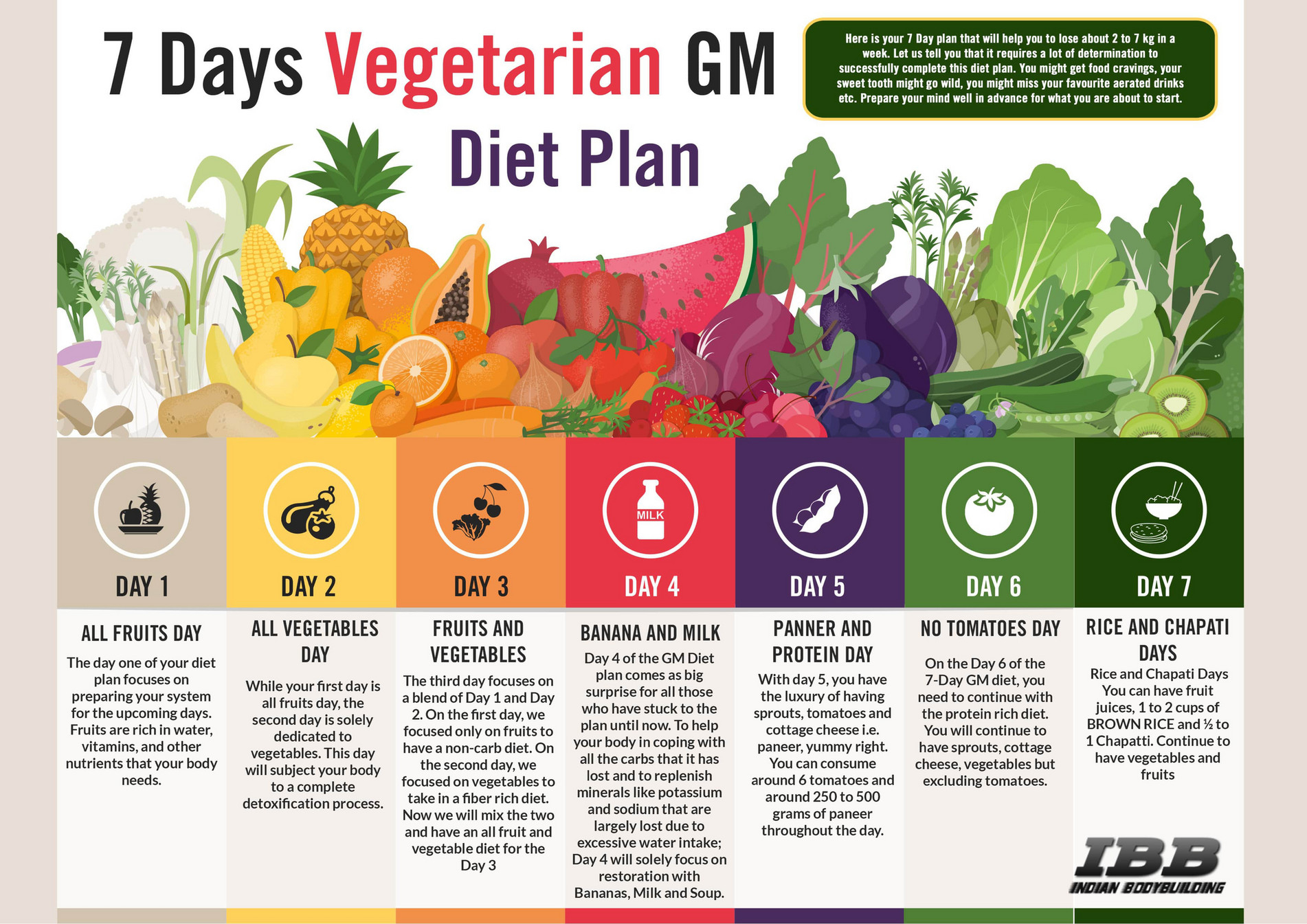 Tamm 7 Days Vegetarian GM Diet Plan Page 1 Created 