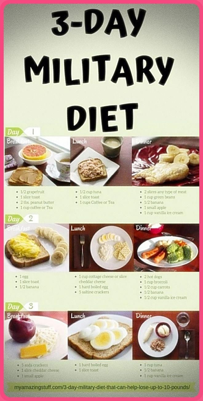 The Military 3 Day Diet Plan To Lose 10 Pounds In 1 A Week