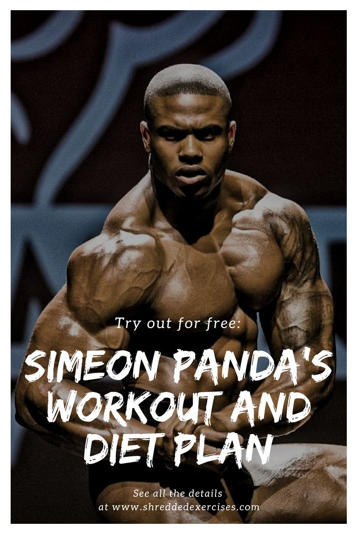 This Is Diet And Training Plan From Simeon Panda Simeon 
