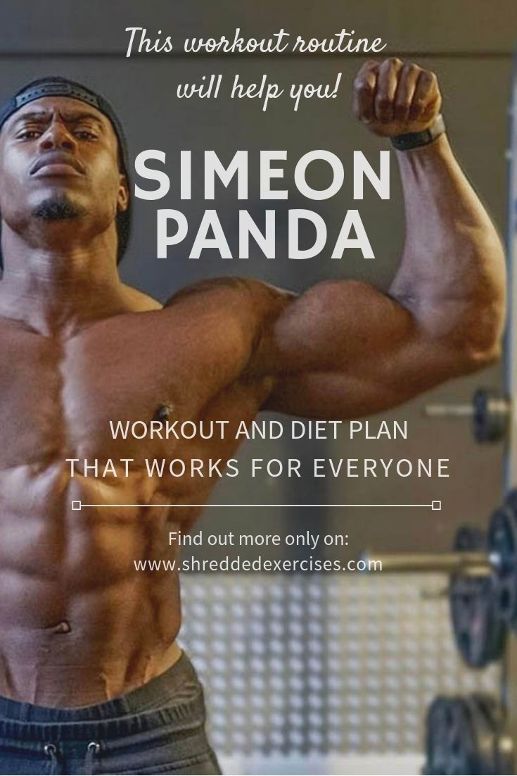 This Is Diet And Training Plan From Simeon Panda 