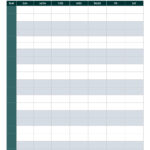 10 Best Free Printable Blank Employee Schedules Printablee