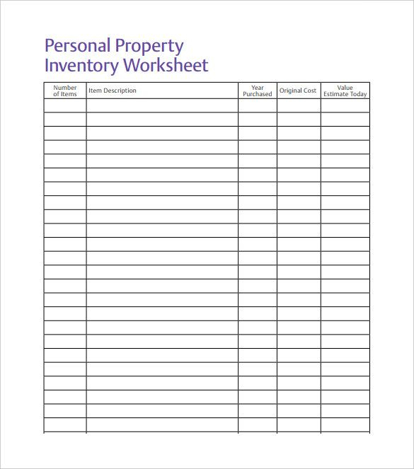 10 Inventory Sheet Templates Spreadsheet Template Budget 