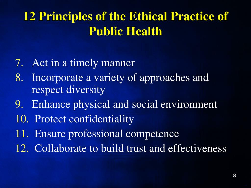 12 Principles Of The Ethical Practice Of Public Health Weight Loss 
