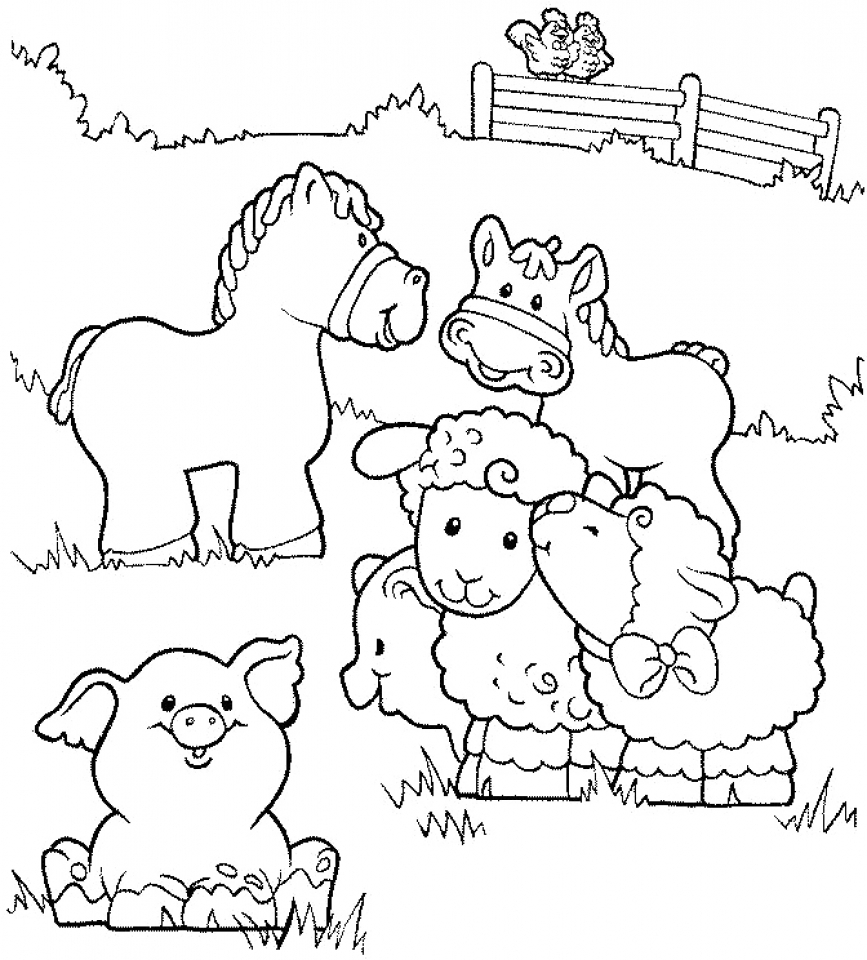 20 Free Printable Farm Animal Coloring Pages EverFreeColoring