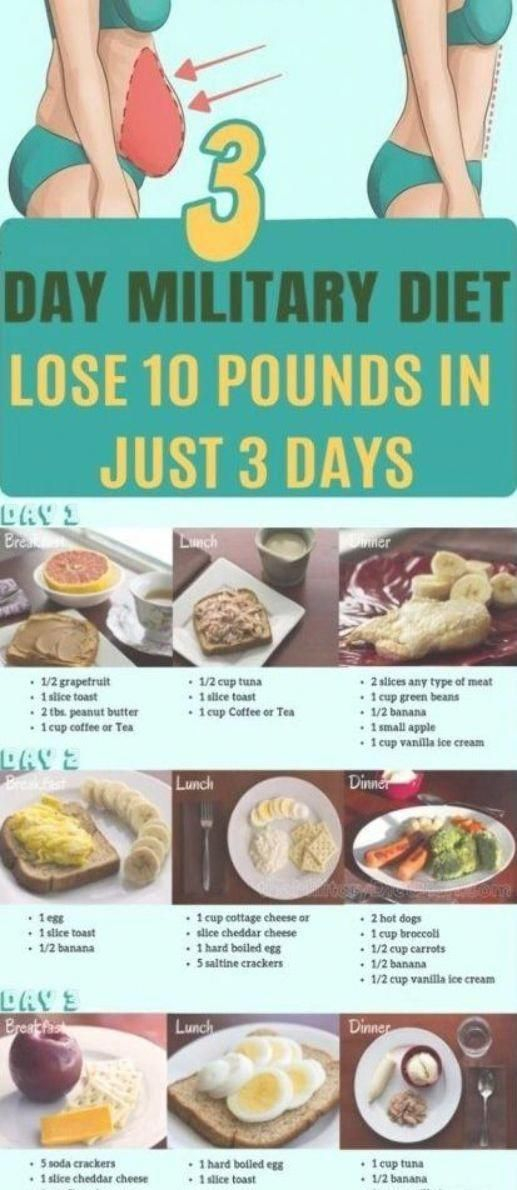 3 Day Military Diet To Lose 10 Pounds In 3 Day 3 Day Military Diet Or 