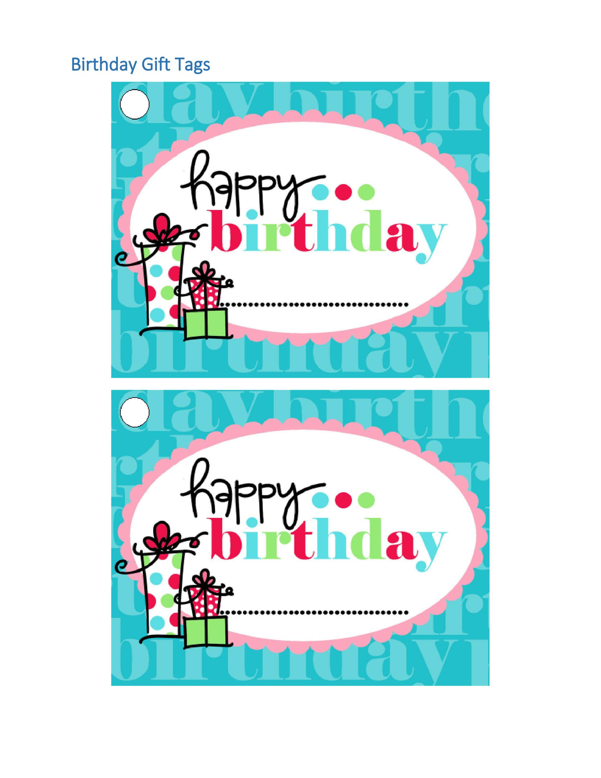 44 Free Printable Gift Tag Templates Template Lab