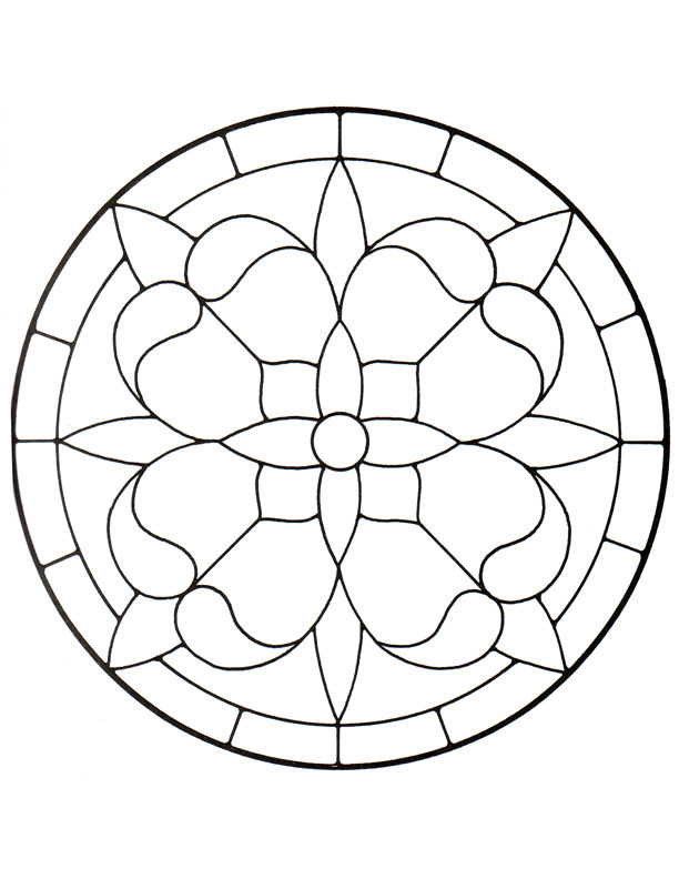 45 Simple Stained Glass Patterns Guide Patterns