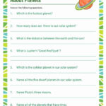 5th Grade Science Lesson Plans New About Planets Printable Science