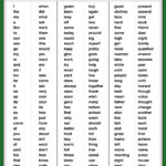 6 Best Second Grade Sight Words List Printable Printablee