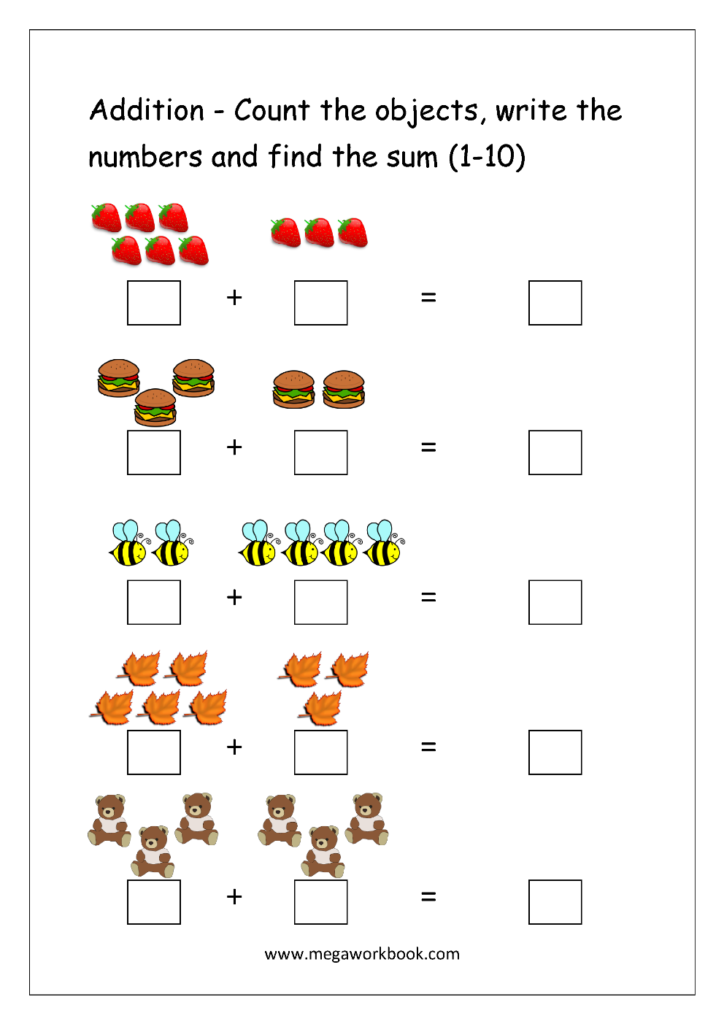 Addition Worksheets Math Addition Worksheets Kindergarten Addition 