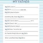 All About My Dad A Printable Father s Day Questionnaire