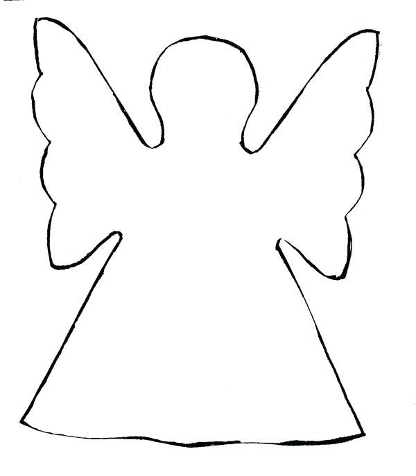 Angel Stencils Printable Template Templates Printable Free Christmas 