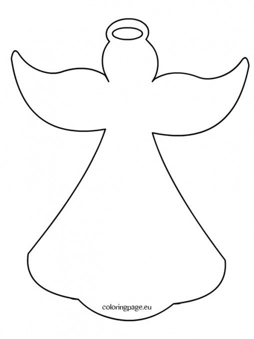 Angel templates printable Printable Christmas Coloring Pages 