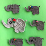 Baby Elephant Crochet Applique Pattern Kerri s Crochet Crochet
