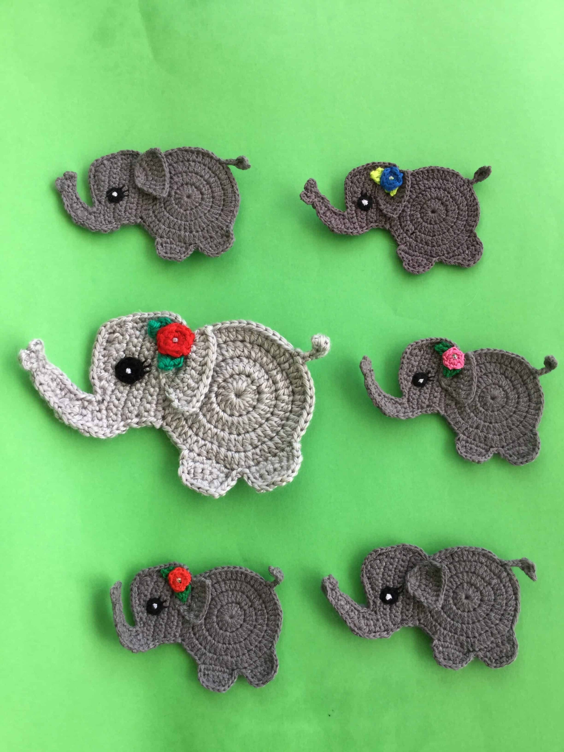 Baby Elephant Crochet Applique Pattern Kerri s Crochet Crochet 