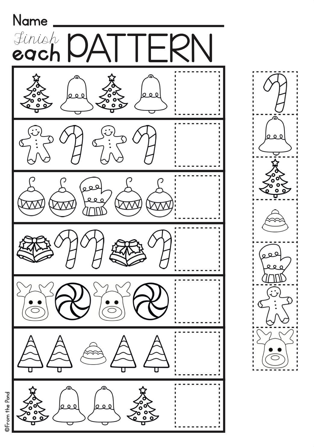 Christmas Math For Preschool And Kindergarten Printable And No Prep 