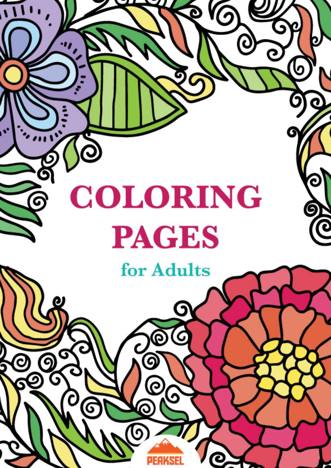 Coloring Pages For Adults Free Adult Coloring Book By Marko Petkovic 