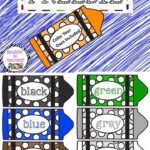 Crayon Color Labels Freebie Printouts Kindergarten Colors