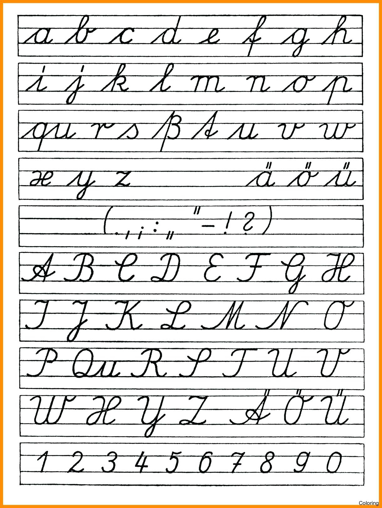 Cursive Alphabet Free Printable AlphabetWorksheetsFree