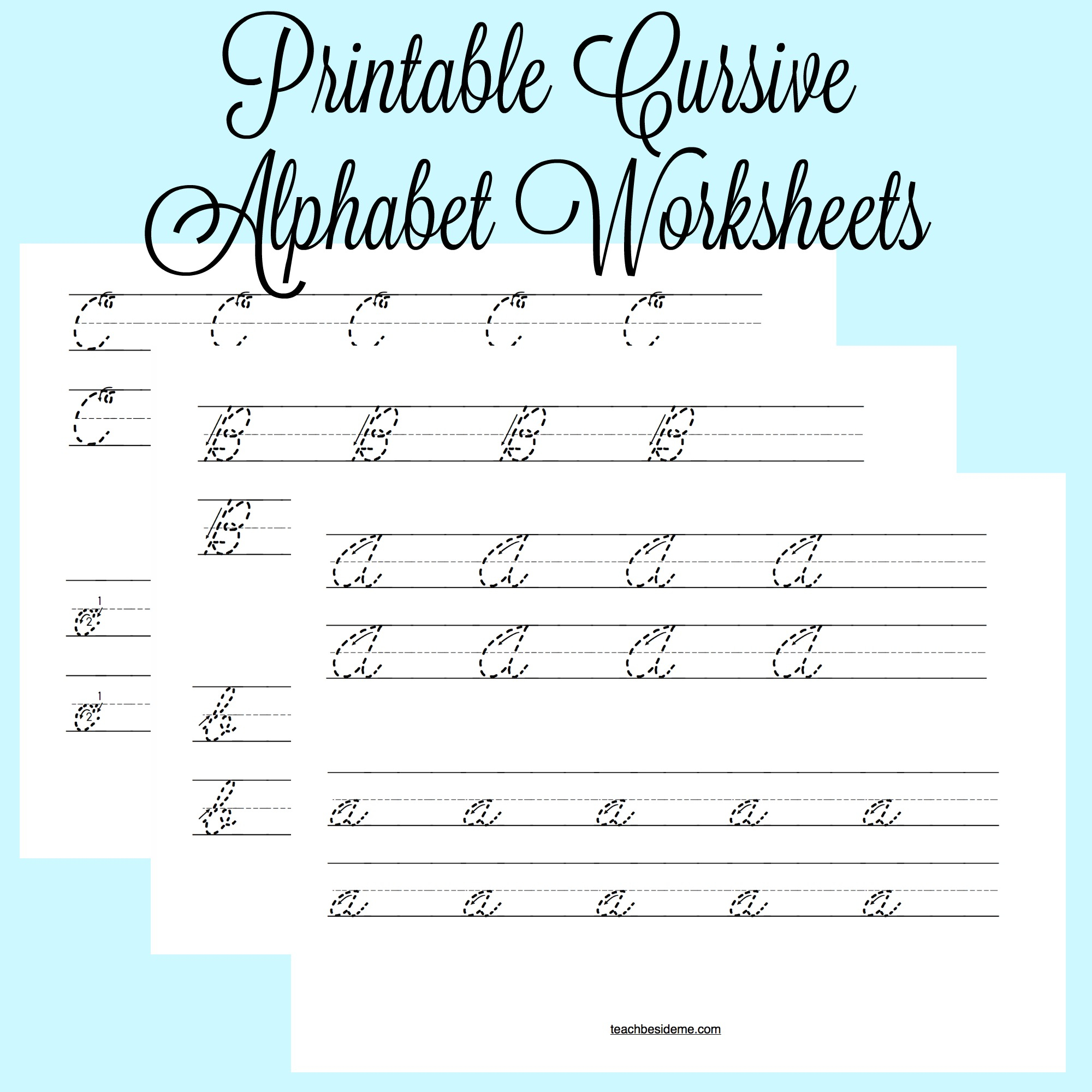 Cursive Uppercase Alphabet Worksheet AlphabetWorksheetsFree