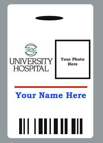 Custom Hospital Doctor Badge ID Halloween Movie Prop Doctor Names 