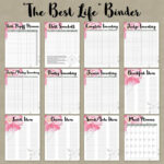CUSTOMIZABLE Home Management Planner Printables 2021 2022 Etsy
