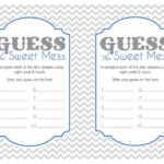 Dirty Diaper Baby Shower Game Template Baby Food Guessing Game