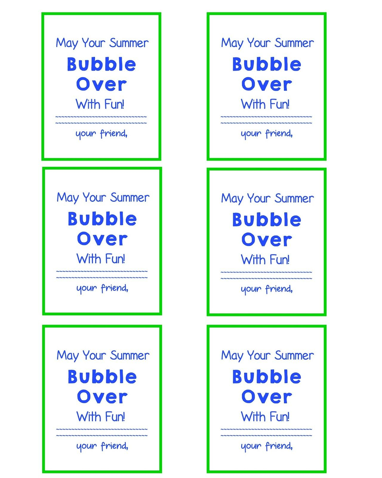 End Of School Year Gift Bubble Gift Tags And FREE Printable End Of 