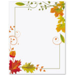 Fall Freshness Border Papers PaperDirect s Fall Borders Borders