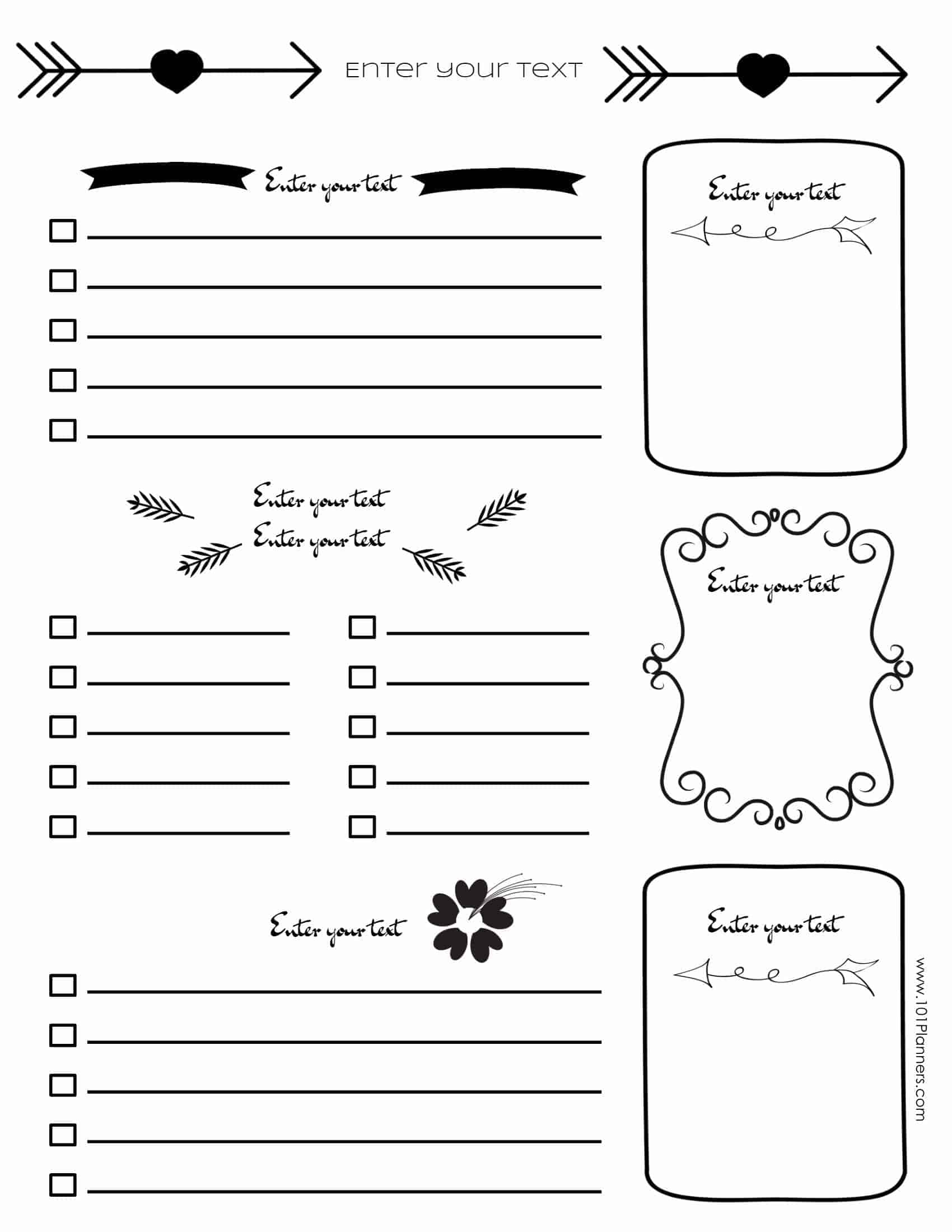 Free Bullet Journal Printables Customize Online For Any Planner Size