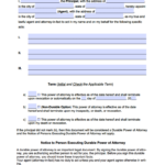 Free California Limited Special Power Of Attorney Form PDF WORD