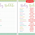 Free Cute Baby Shower Word Scramble Tulamama