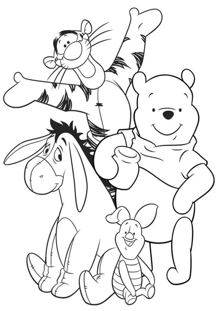 Free Easy To Print Winnie The Pooh Coloring Pages Cartoon Coloring 