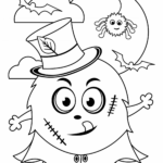 Free Halloween Coloring Pages For Kids or For The Kid In You