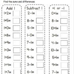Free Math Add And Subtract Fluency By 1 Worksheet Made By Teachers In