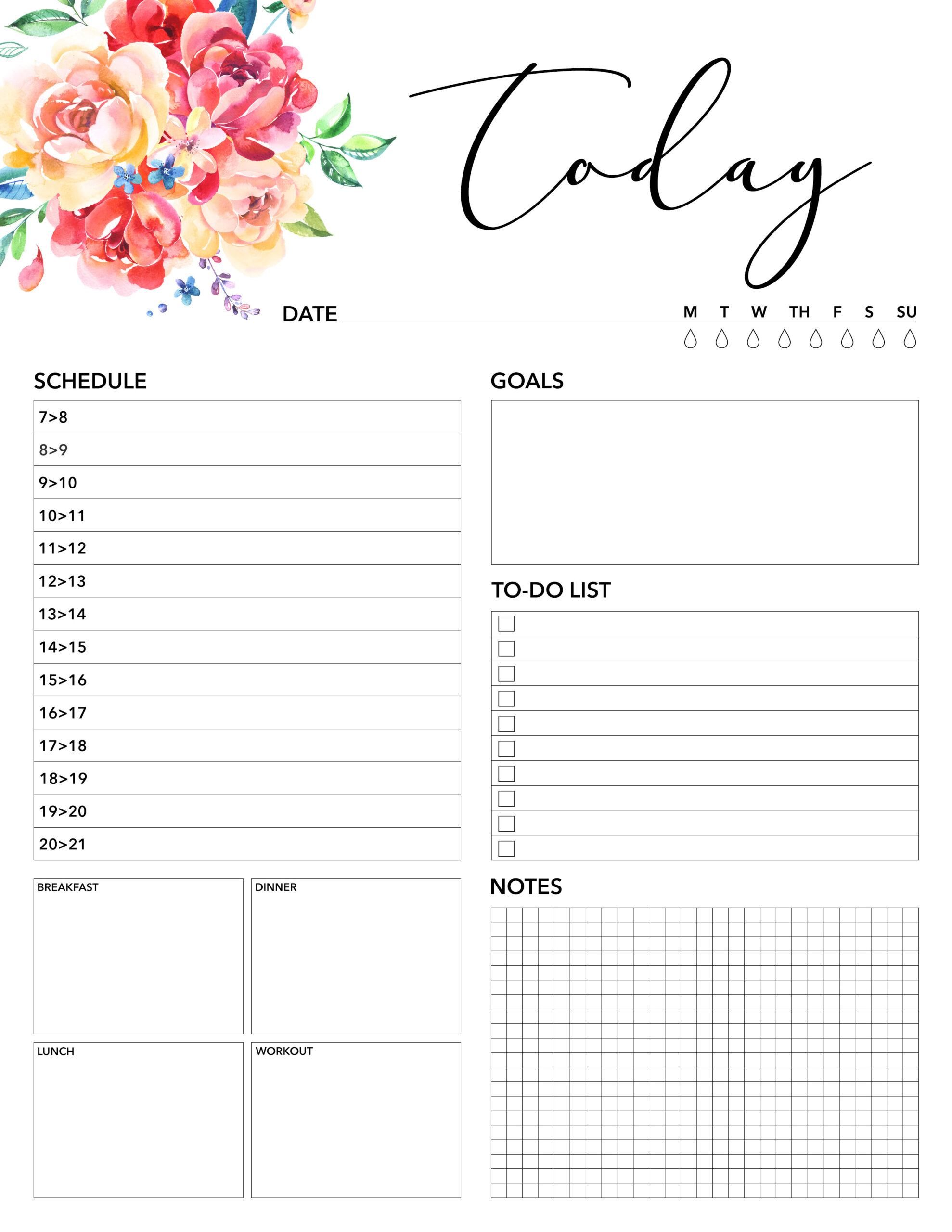 Free Printable 2020 Planner 50 Plus Printable Pages The Cottage Market