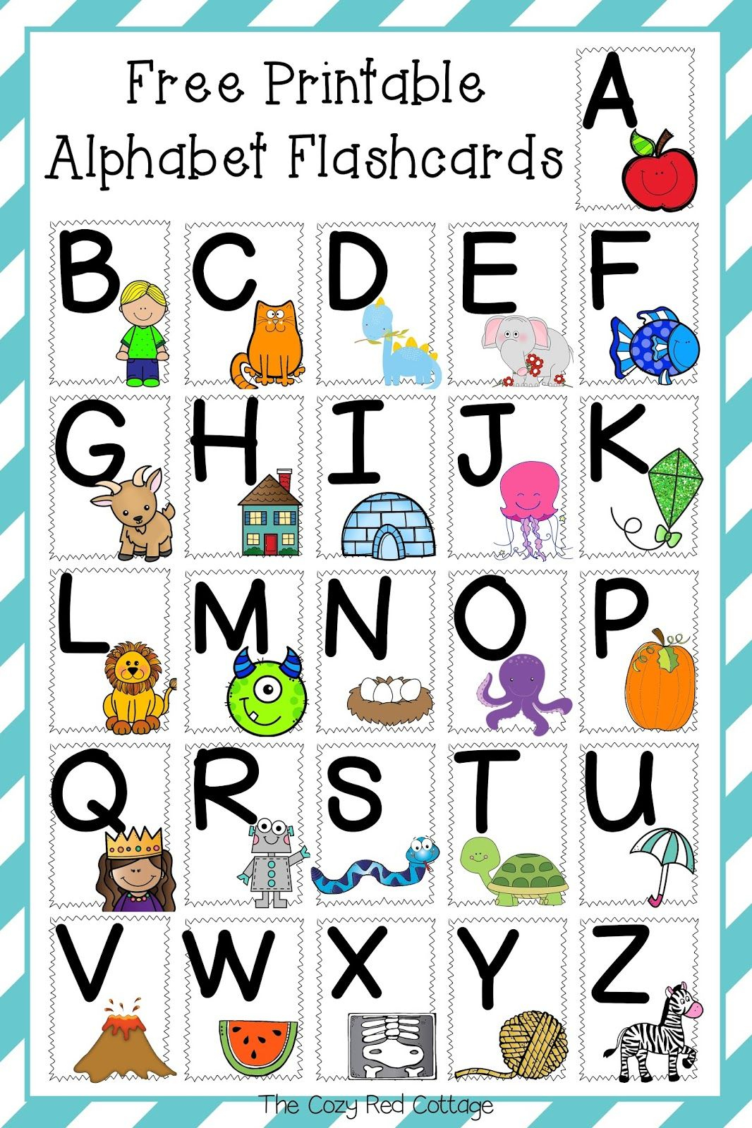 Free Printable Alphabet Flashcards Free Alphabet Printables Letter 