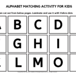 Free Printable Alphabet Matching Worksheets For Toddlers Upper Case