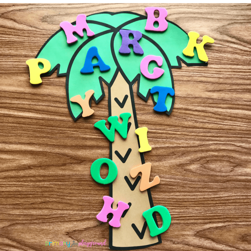 Free Printable Alphabet Tree Center Chicka Chicka Boom Boom Alphabet 