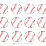 Free Printable Baseball Clip Art Images Inch Circle Punch Or Scissors