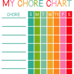 Free Printable Chore Charts For Kids Chore Chart Kids Chore Chart