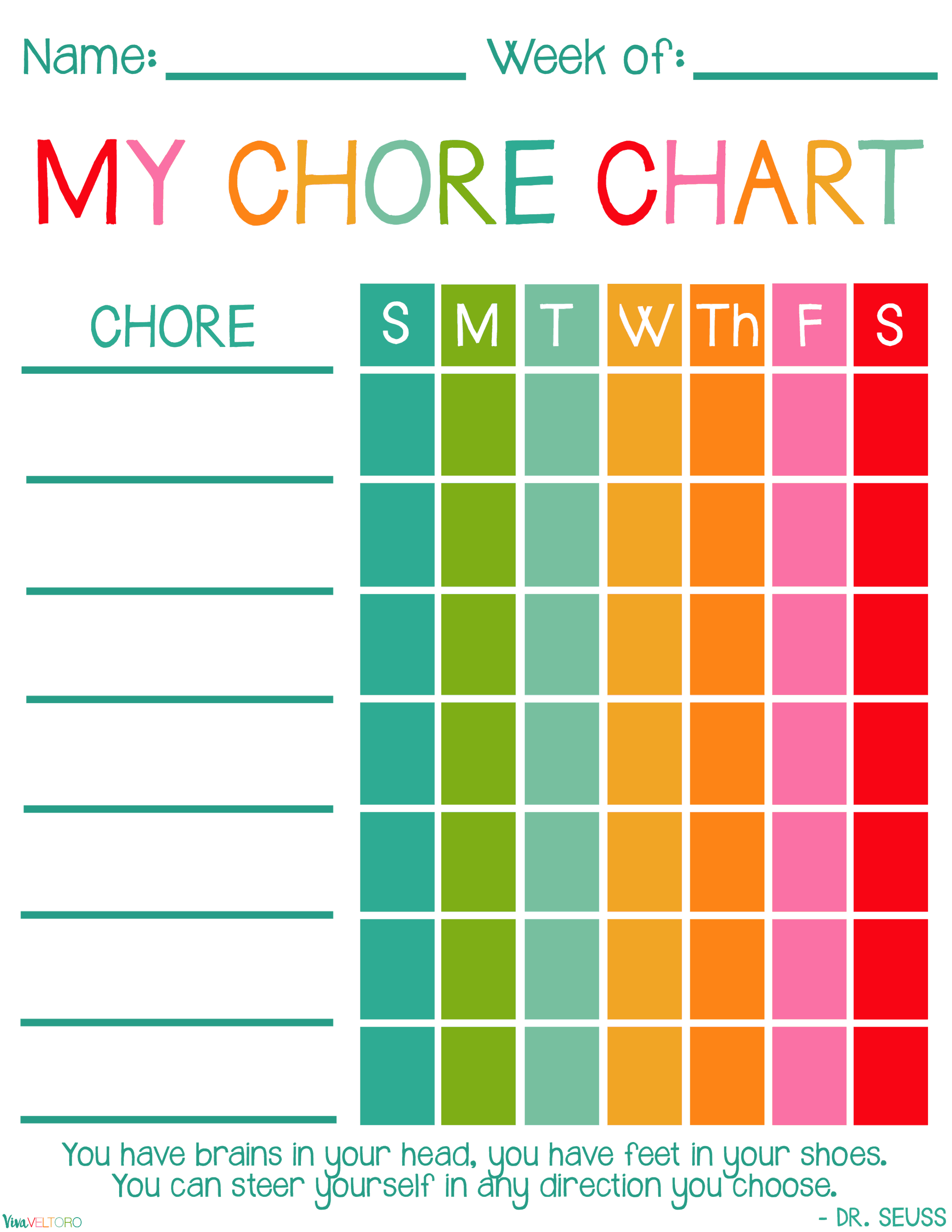 Free Printable Chore Charts For Kids Chore Chart Kids Chore Chart