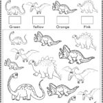 Free Printable Dinosaurs I Spy Count And Color Activity Page For Kids