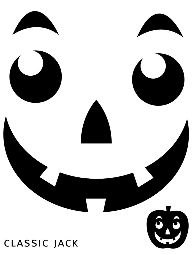 Free Printable Easy Funny Jack O Lantern Face Stencils Patterns Funny