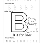 Free Printable Find Letter B Tracing Worksheets Dot To Dot Name