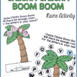 FREE Printable For Chicka Chicka Boom Boom For Preschool And